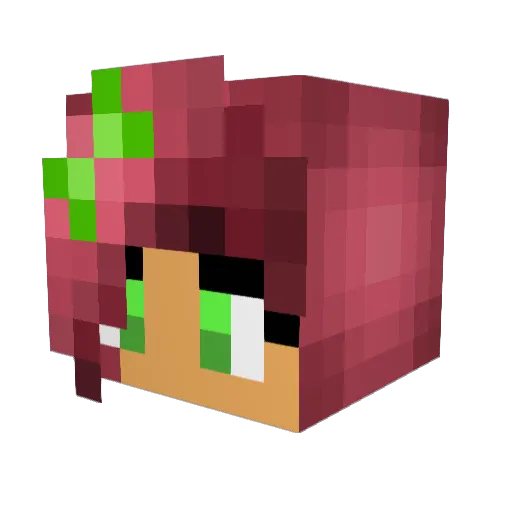 lilaclover31 Minecraft avatar head, 3D render