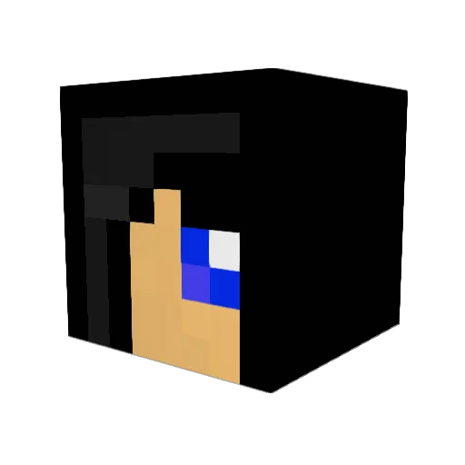 lilacmist Minecraft avatar head, 3D render