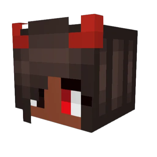 lilacprincess12 Minecraft avatar head, 3D render