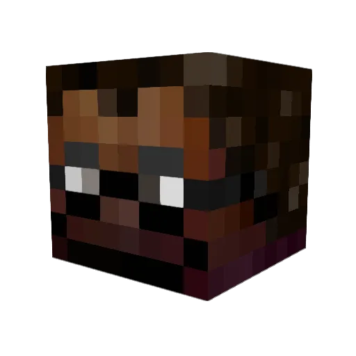 lilak47u Minecraft avatar head, 3D render