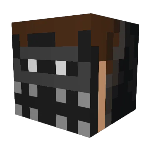 lilalesapo Minecraft avatar head, 3D render