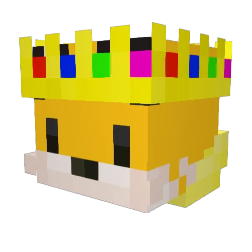 lilalopex Minecraft avatar head, 3D render