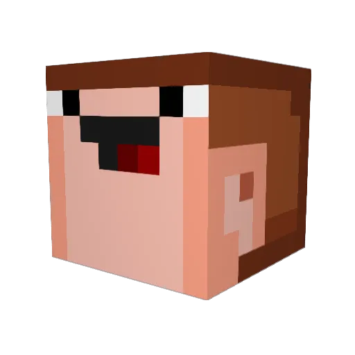 lilant28 Minecraft avatar head, 3D render