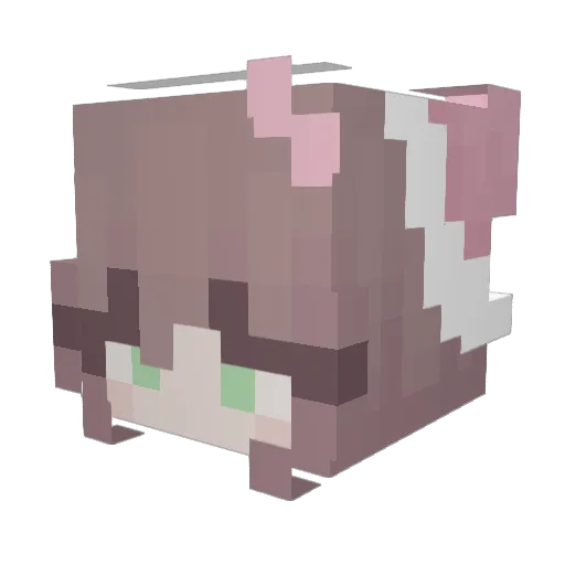 lilbabysil Minecraft avatar head, 3D render