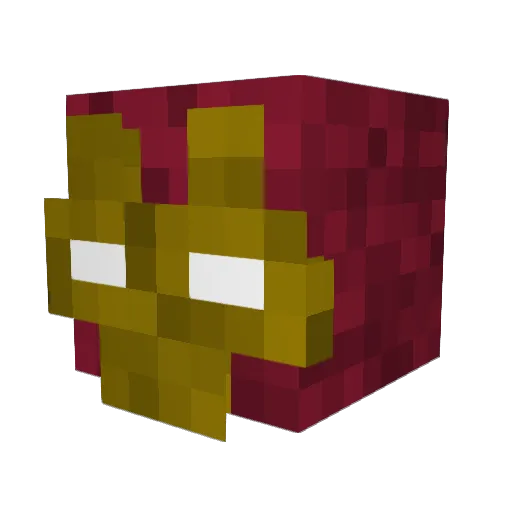 lilbakaaaaa Minecraft avatar head, 3D render