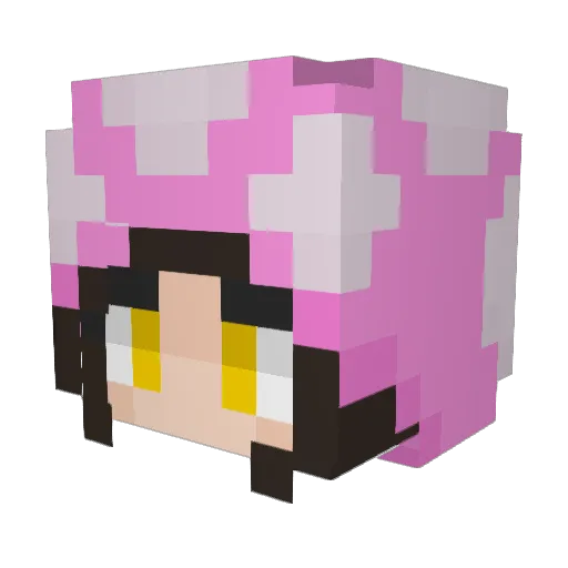 lilbeardy Minecraft avatar head, 3D render