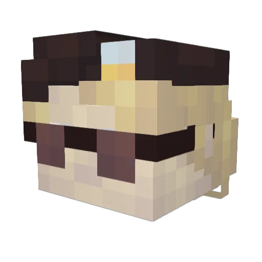 lilbigc Minecraft avatar head, 3D render