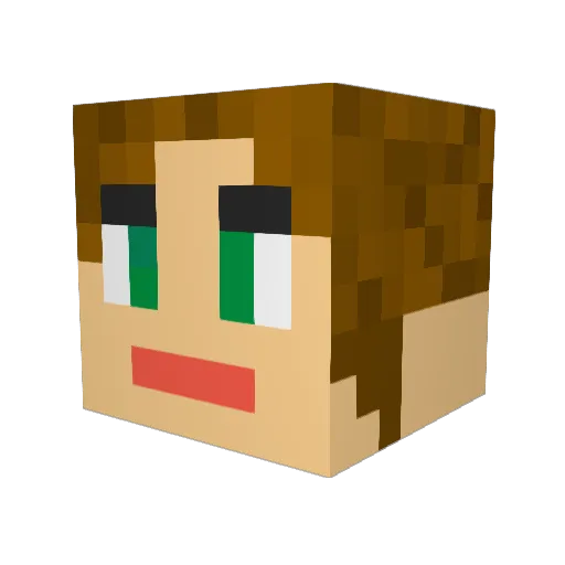 lilbil01 Minecraft avatar head, 3D render