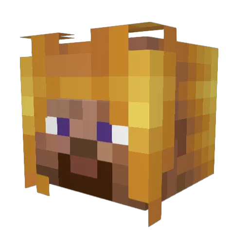 lilblind Minecraft avatar head, 3D render