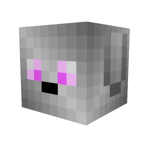 lilblubear Minecraft avatar head, 3D render