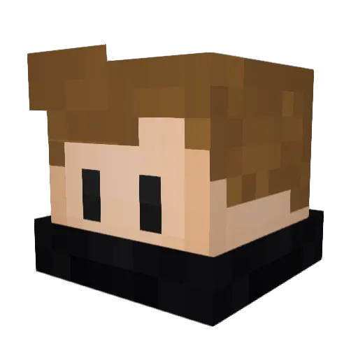 lilboese Minecraft avatar head, 3D render
