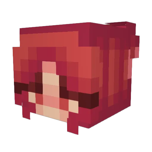 lilbootypatrol Minecraft avatar head, 3D render