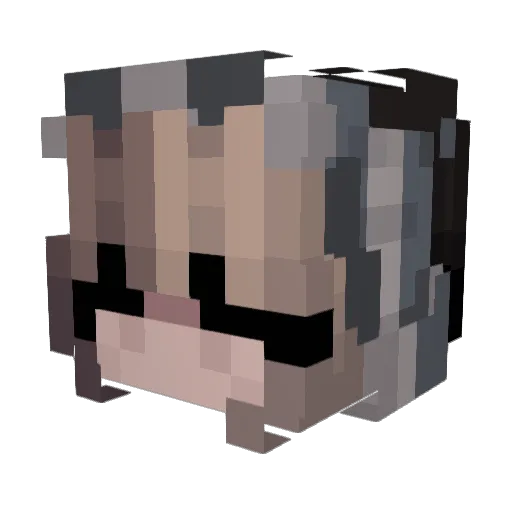 lilbrokey Minecraft avatar head, 3D render