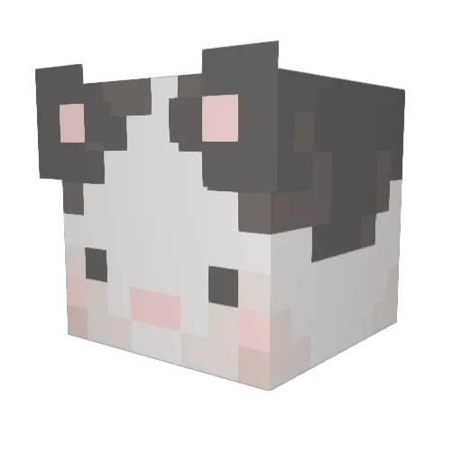 lilbunpinky Minecraft avatar head, 3D render