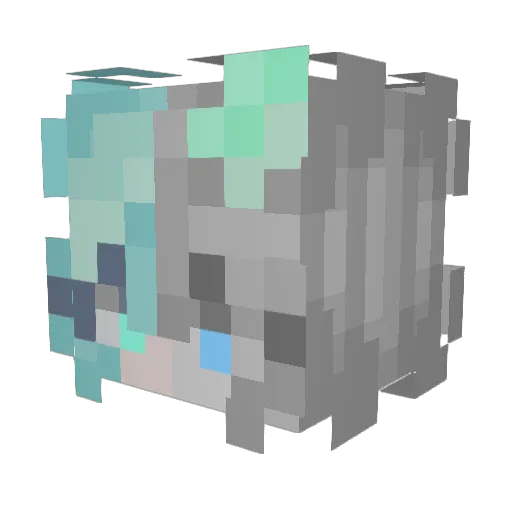 lilbutterfly12 Minecraft avatar head, 3D render
