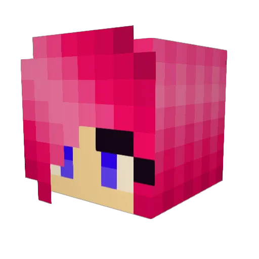 lilcari3 Minecraft avatar head, 3D render