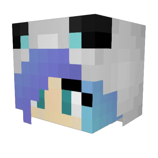 lilcav44 Minecraft avatar head, 3D render