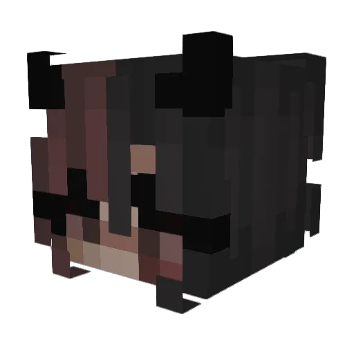 lilchatelaine Minecraft avatar head, 3D render