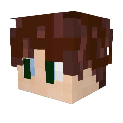lilchip900 Minecraft avatar head, 3D render