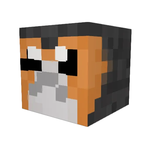 lilchispi Minecraft avatar head, 3D render