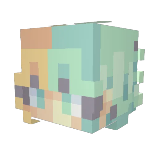 lilchlo06 Minecraft avatar head, 3D render