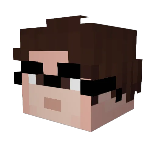 lilcroix Minecraft avatar head, 3D render