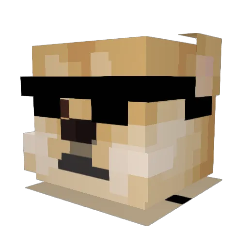 lildainish Minecraft avatar head, 3D render