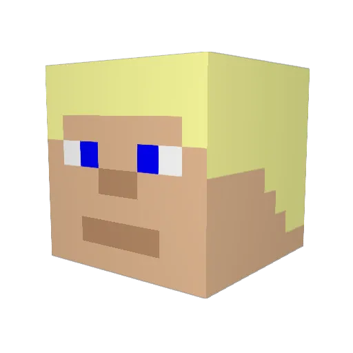 lildrew22 Minecraft avatar head, 3D render