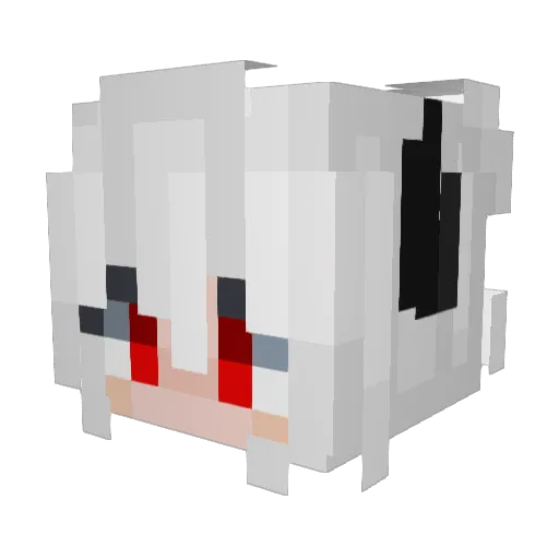 lildrochil Minecraft avatar head, 3D render
