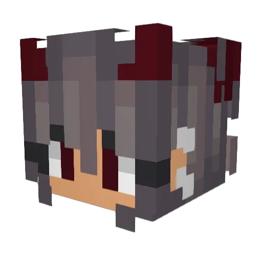 lileaxx Minecraft avatar head, 3D render
