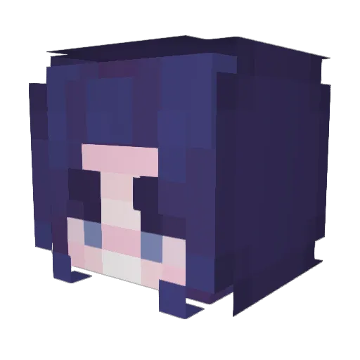 lilempress Minecraft avatar head, 3D render