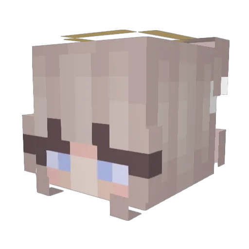 lilflirt Minecraft avatar head, 3D render
