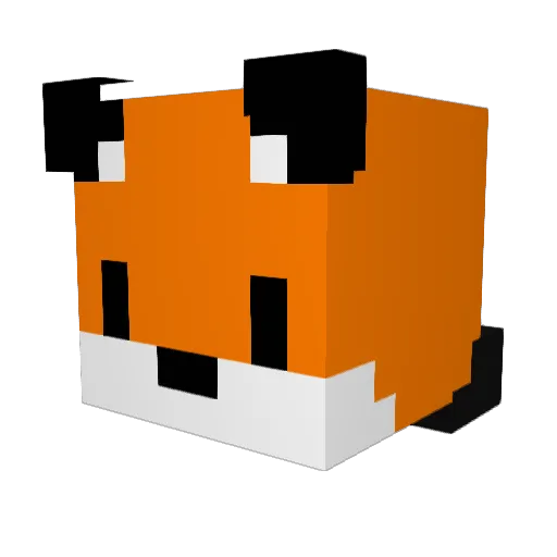 lilfocs Minecraft avatar head, 3D render