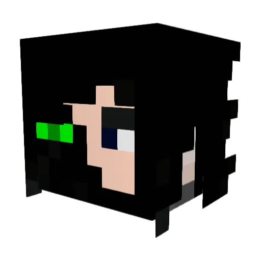 lilfreddie Minecraft avatar head, 3D render