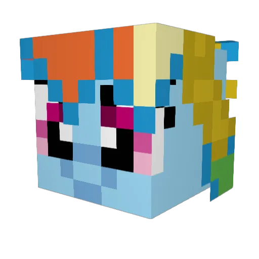 lilgcdrul Minecraft avatar head, 3D render