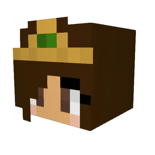 lilgirldes Minecraft avatar head, 3D render