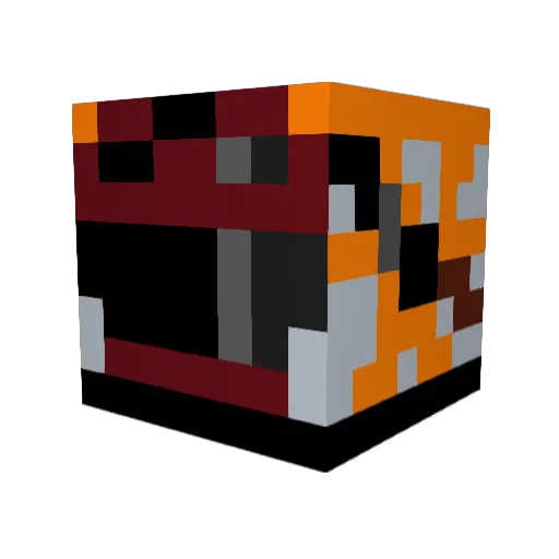 lilgrape Minecraft avatar head, 3D render
