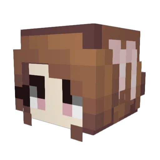 lilgreenbeanx Minecraft avatar head, 3D render
