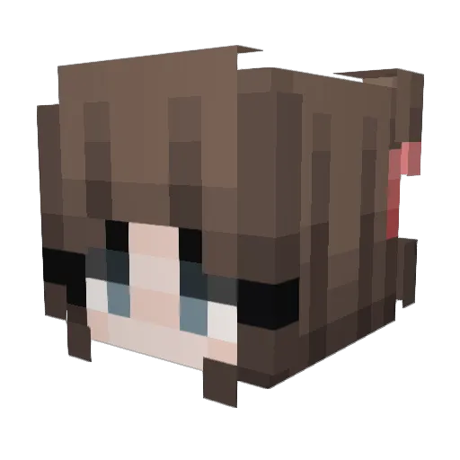 lilhards Minecraft avatar head, 3D render