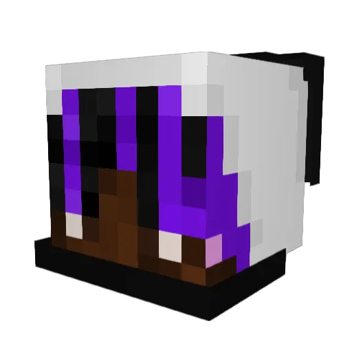 lilhart Minecraft avatar head, 3D render