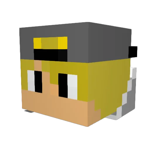 lilharv1 Minecraft avatar head, 3D render