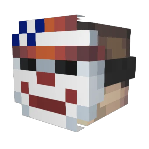 lilhitmanL3G Minecraft avatar head, 3D render