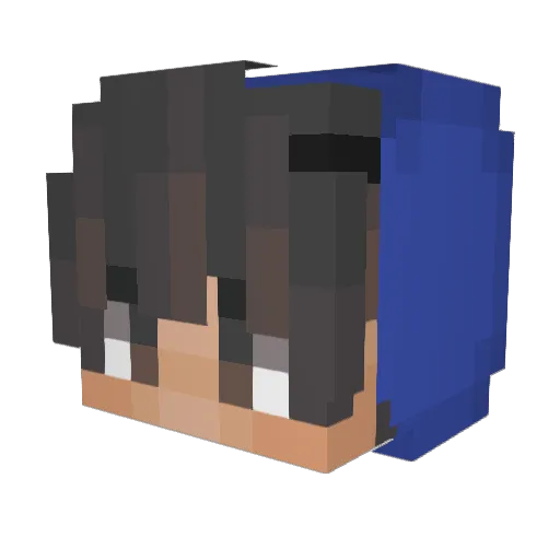 lilhount Minecraft avatar head, 3D render