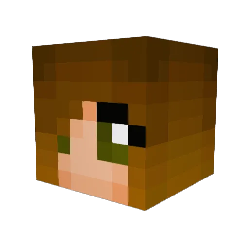 lili117 Minecraft avatar head, 3D render