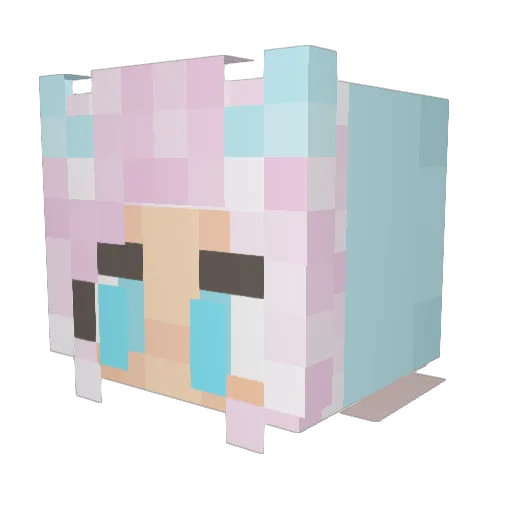 lili2021 Minecraft avatar head, 3D render