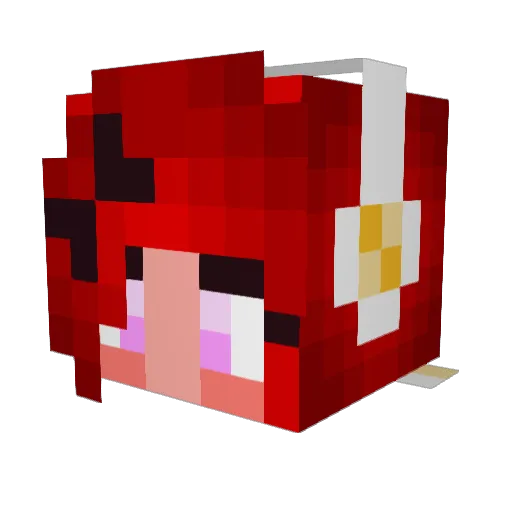 lili3103 Minecraft avatar head, 3D render