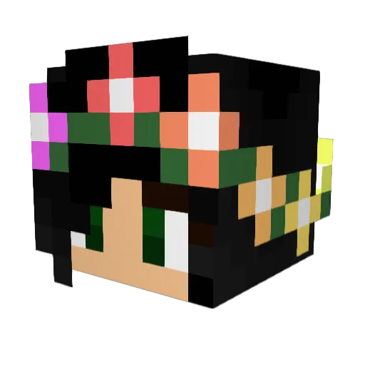 lilialisa1 Minecraft avatar head, 3D render