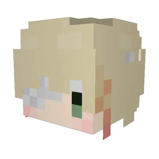 lilian40186 Minecraft avatar head, 3D render