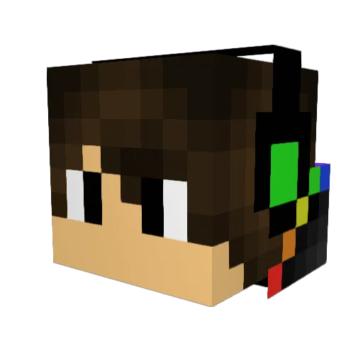 lilibela Minecraft avatar head, 3D render