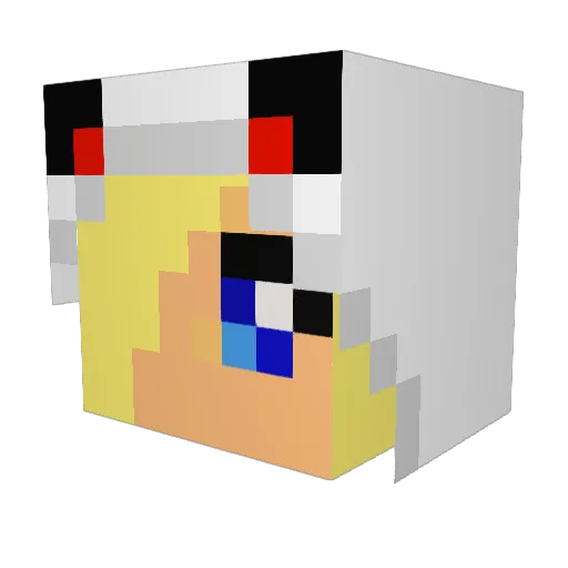 lilidu30 Minecraft avatar head, 3D render